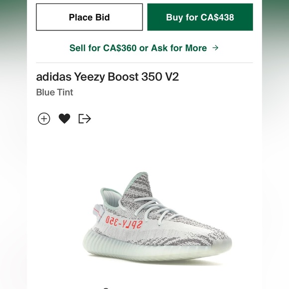 blue tint yeezys, no box - Picture 2 of 2